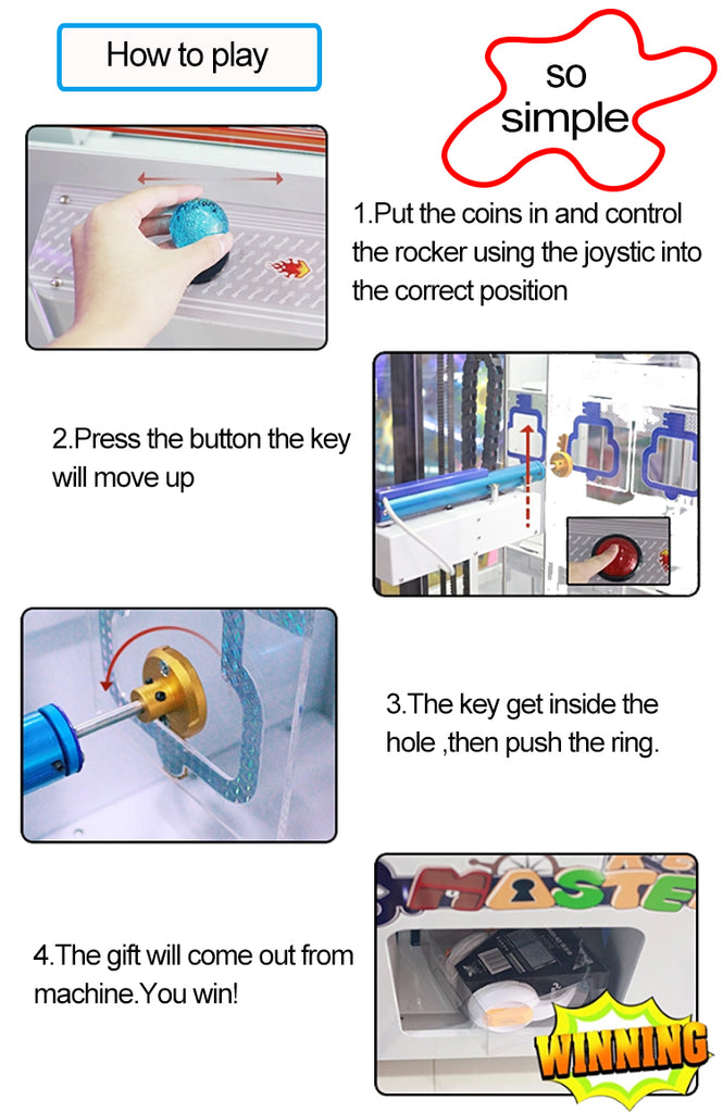 Key Master 15 Holes Grid Arcade Machine