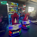Extreme Speed Blitz Racing Simulator Arcade Machine | 4-Screen Motion Driving Game